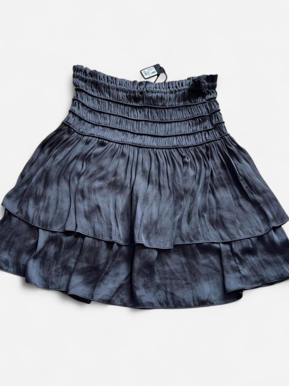 NWT Current Air Mini ruffle layer skirt grey xs